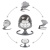 LUXI Melange Electric Baby Bouncer 2in1