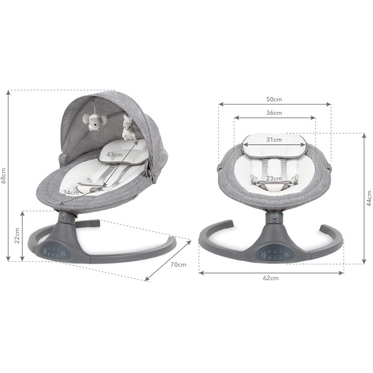 LUXI Melange Electric Baby Bouncer 2in1