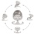 LUXI Beige Electric Baby Bouncer 2in1