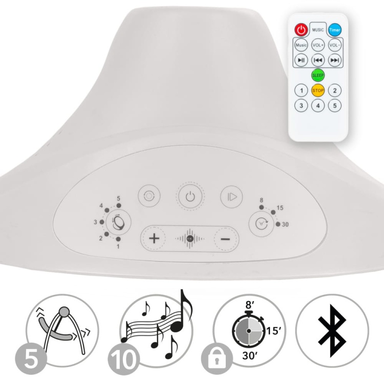 LUXI Beige Electric Baby Bouncer 2in1