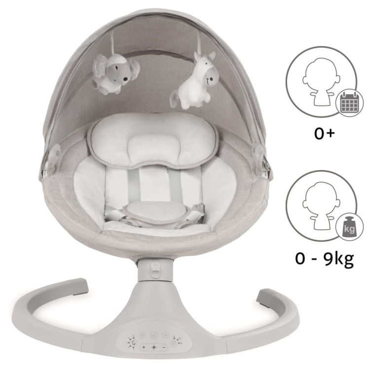 LUXI Beige Electric Baby Bouncer 2in1
