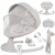 LUXI Beige Electric Baby Bouncer 2in1