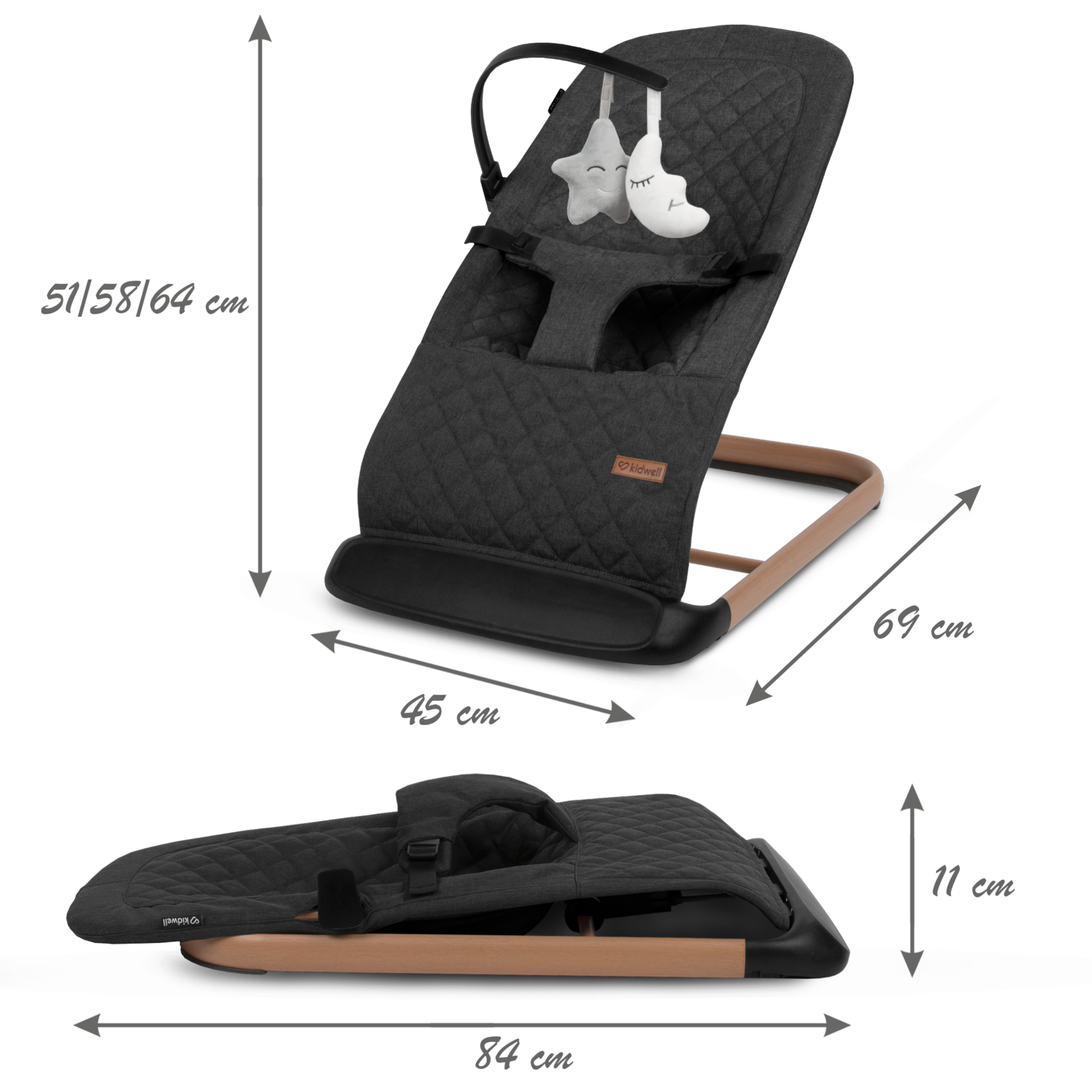 Laro Black/Wooden